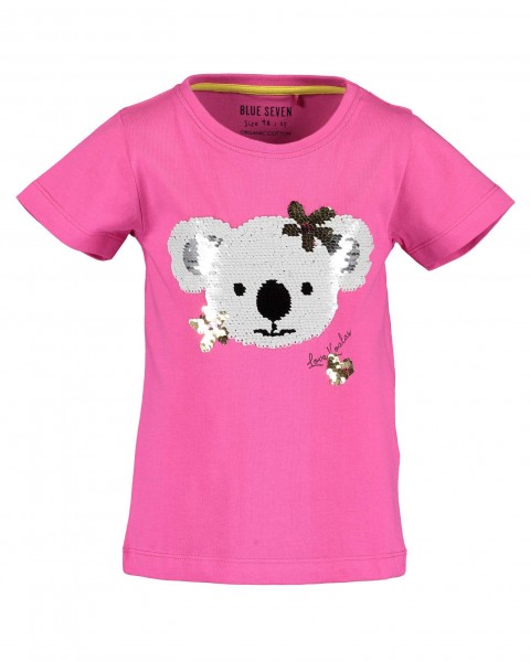 Blue Seven | T-Shirt | Koala | Pailetten | Pink