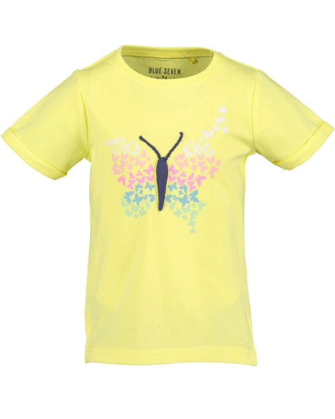 Blue Seven | T-Shirt | Schmetterling | gelb